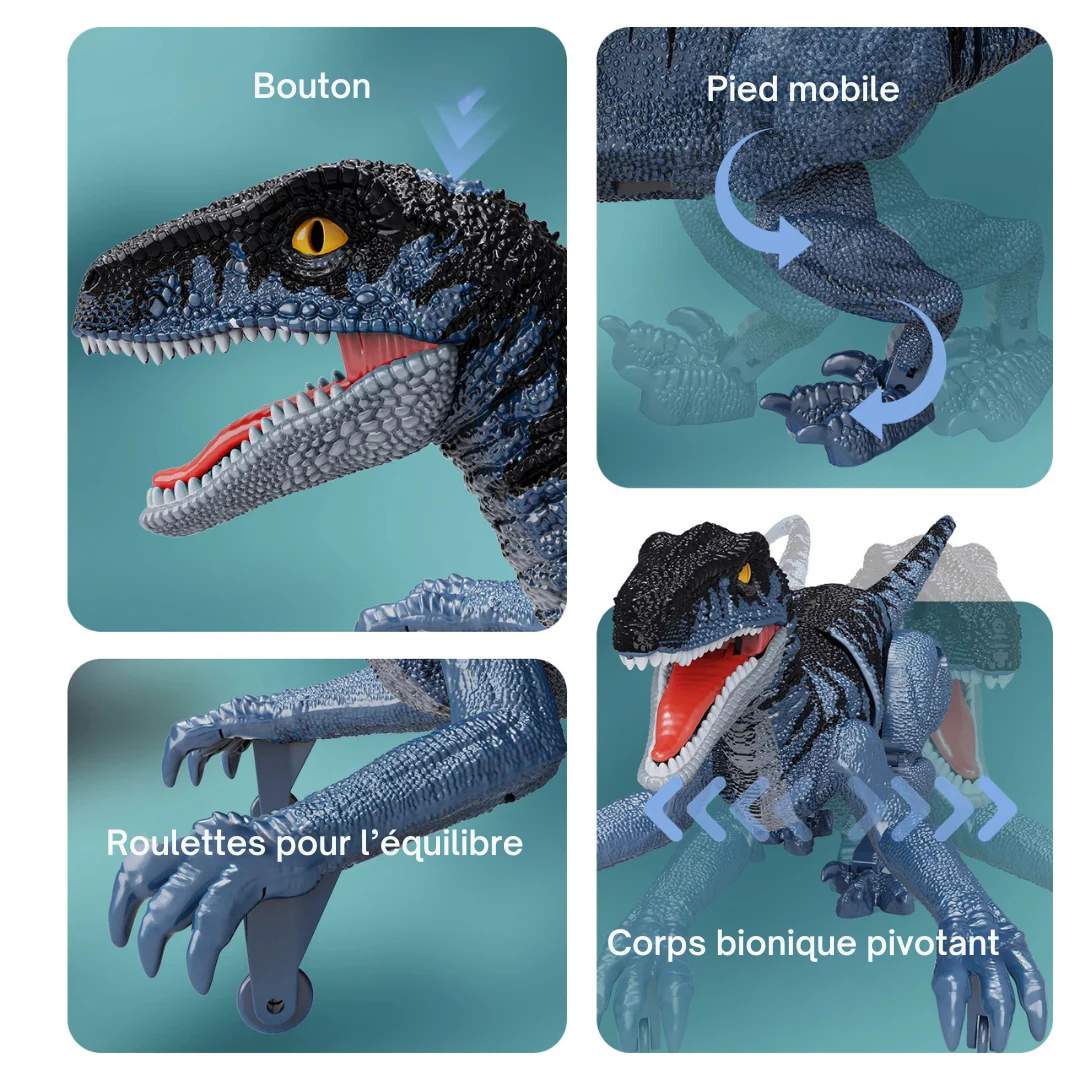 Dinosaure Télécommandé RC SM016S Bleu – Image 3