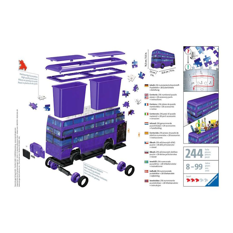 Puzzle 3D Magicobus 216 pièces / Harry Potter – Ravensburger – Image 3