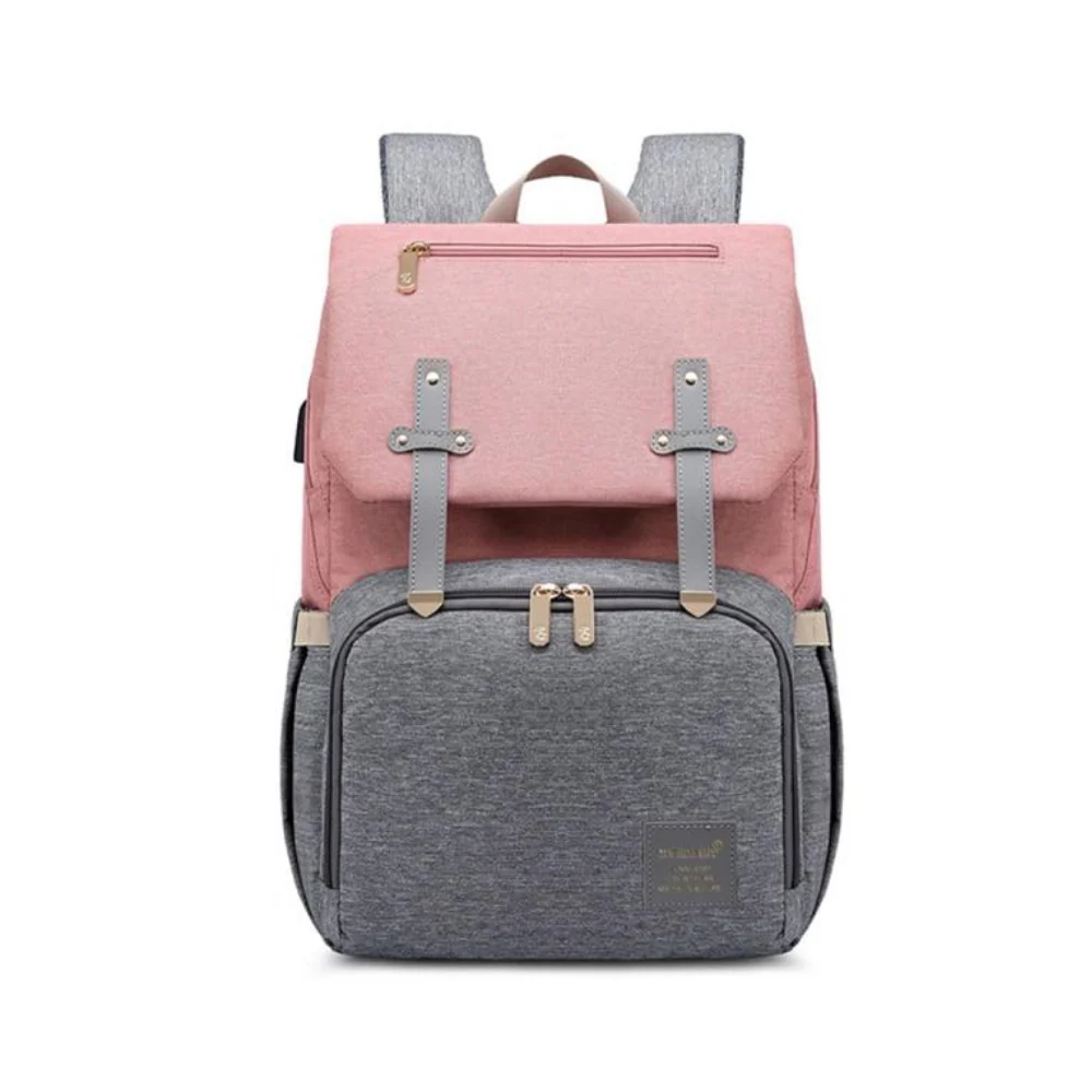 Sac à langer à dos rose