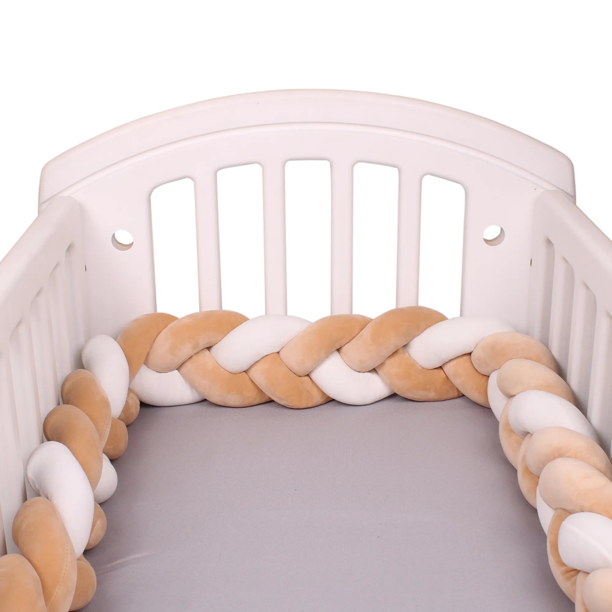 Tresse de Lit Beige – Blanc – Image 3