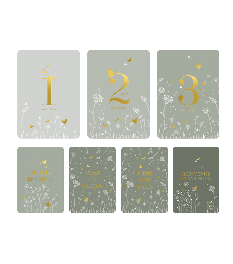 Cartes étapes de grossesse – Au Jardin #zakuw – Image 3