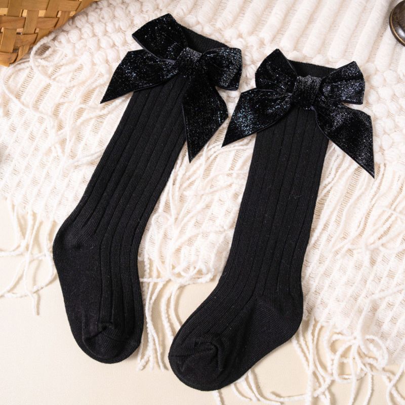 Chaussettes Hautes De Noël Avec Nœud Pailleté – Image 9