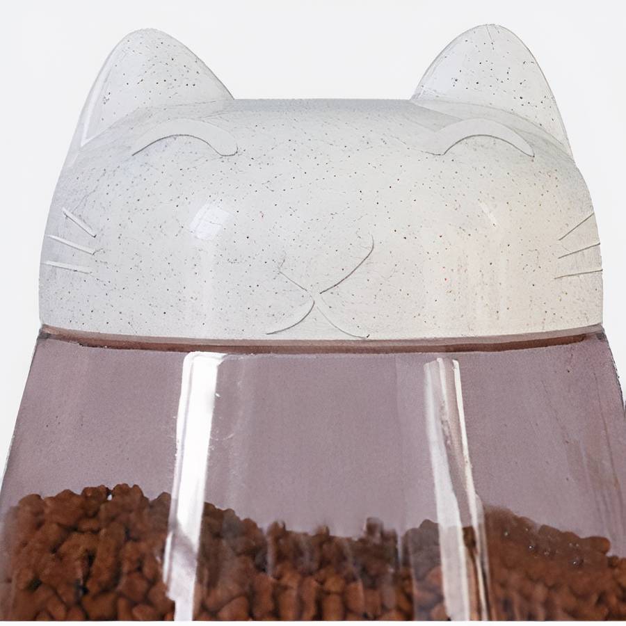 Fontaine à eau avec distributeur croquette pour chat – Image 2