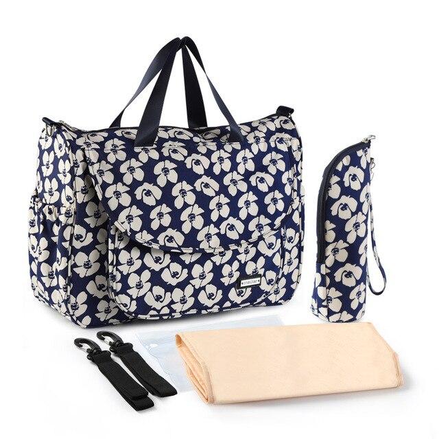 Sac à langer bandoulière – Fleurs – Image 3