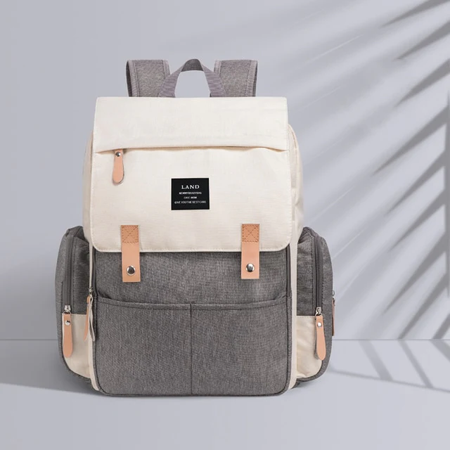 Sac à langer à dos (beige)