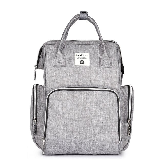 Sac à langer à dos isotherme (Gris)