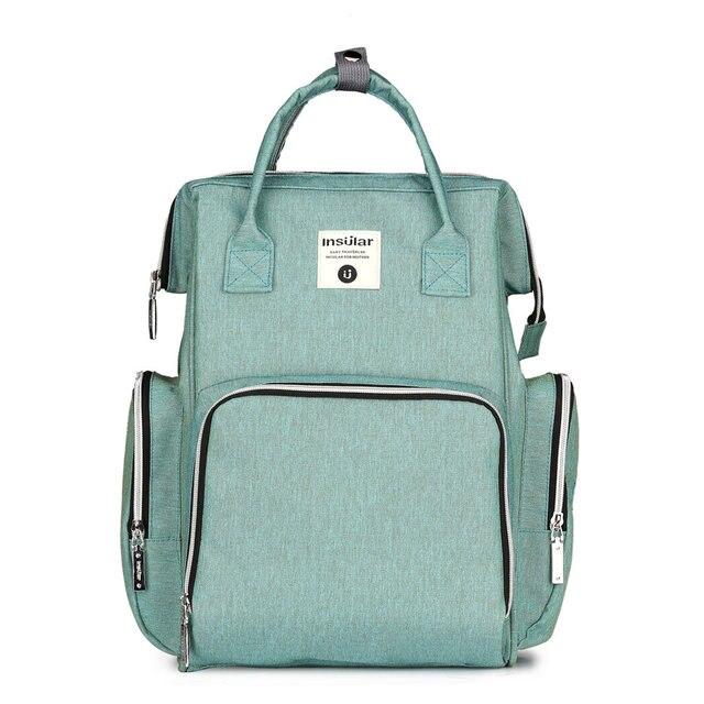 Sac à langer à dos (Vert d’eau)