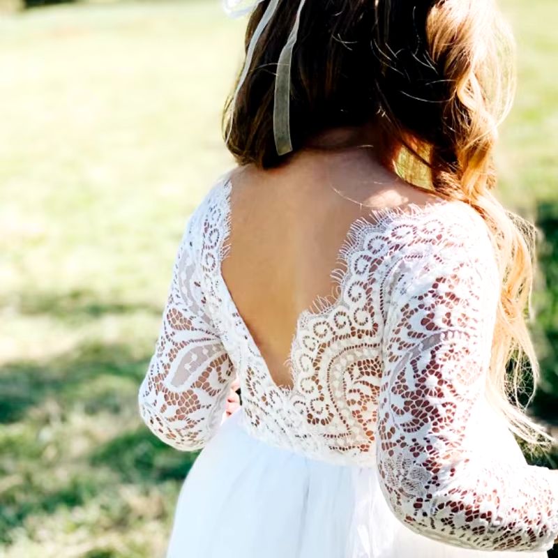 Élégante Robe De Cérémonie & Mariage Fille – Image 5
