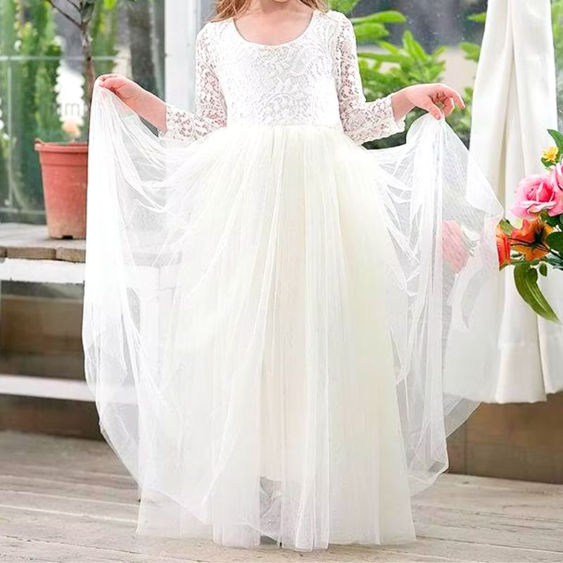 Élégante Robe De Cérémonie & Mariage Fille – Image 3