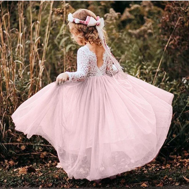 Élégante Robe De Cérémonie & Mariage Fille – Image 8