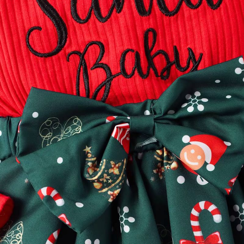 Ensemble Robe & Bandeau Noël Bébé ‘Santa Baby’ – Image 9