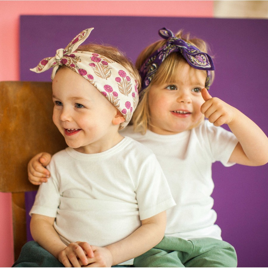 Baby Foulard Manika « Bouton d’or » Coquillage #Apaches – Image 3