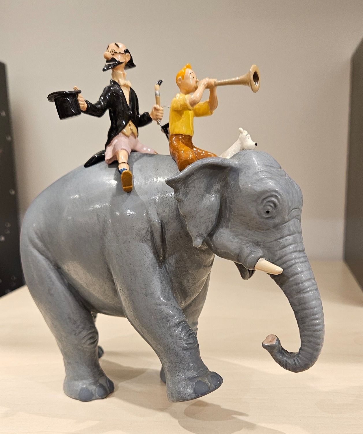 Tintin éléphant