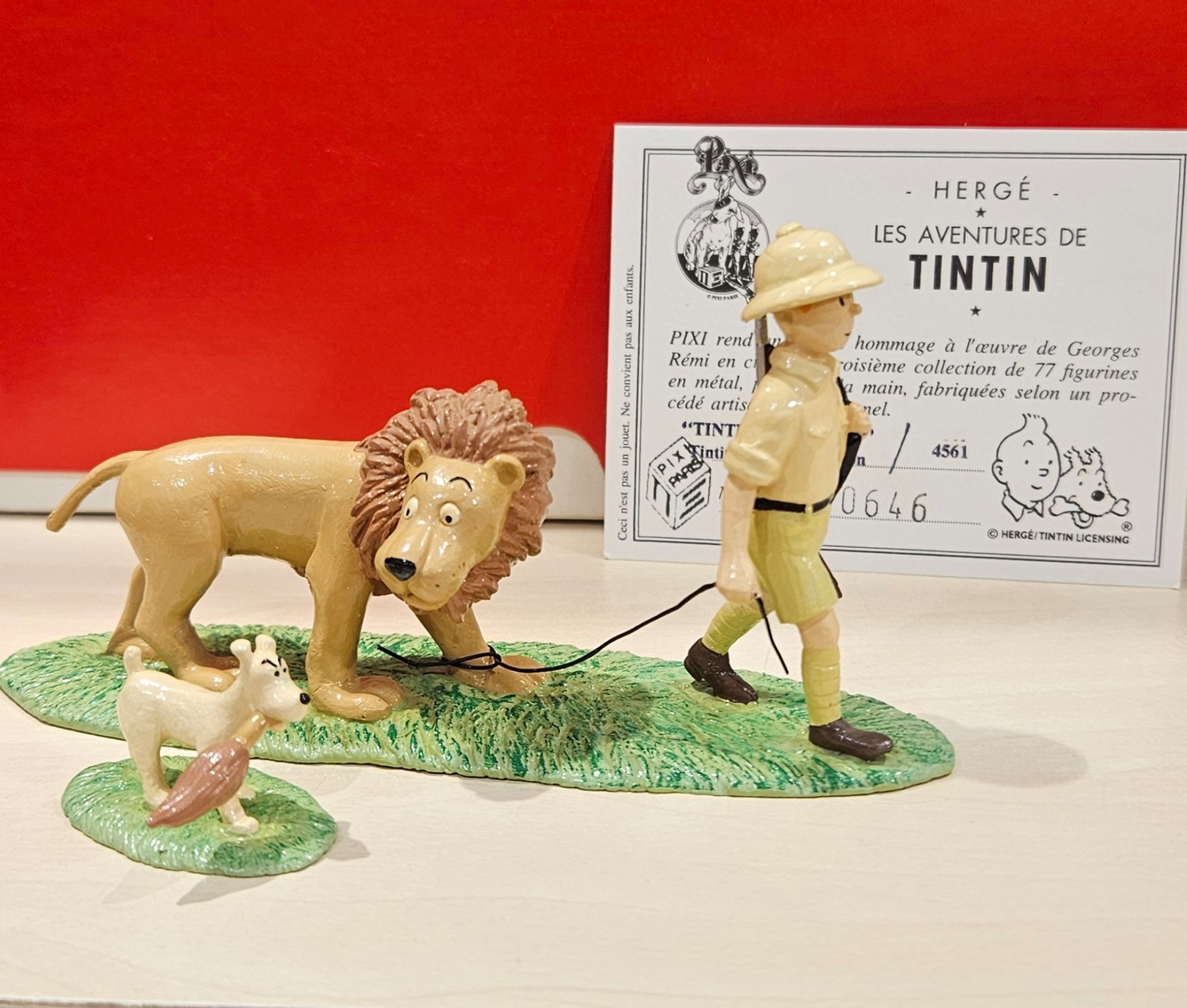 Tintin, Milou et le lion