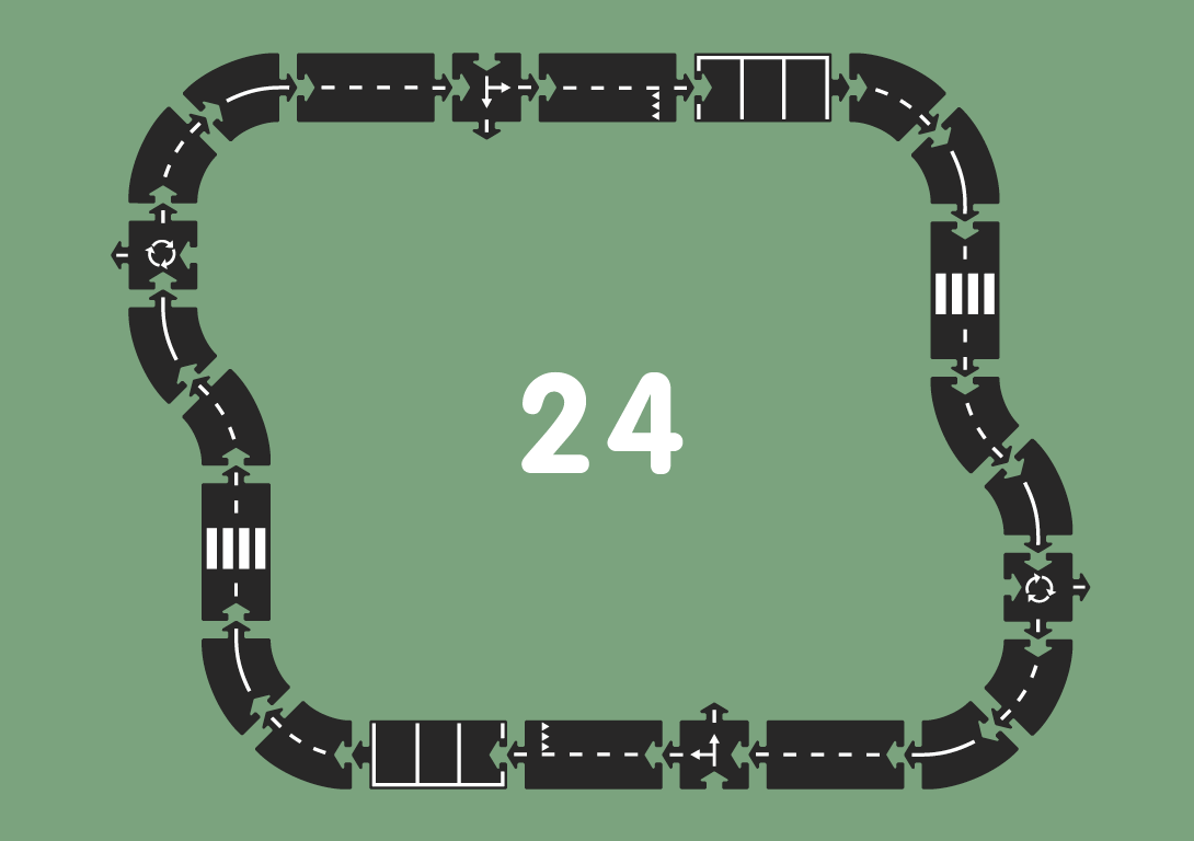 Circuit souple pour voitures – 24 pièces / Way To Play – Image 3